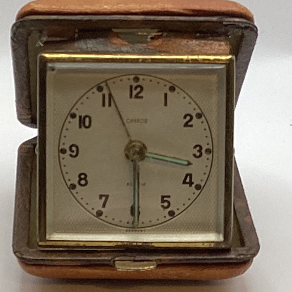 Orbros Travel Alarm Clock Germany 1950’s